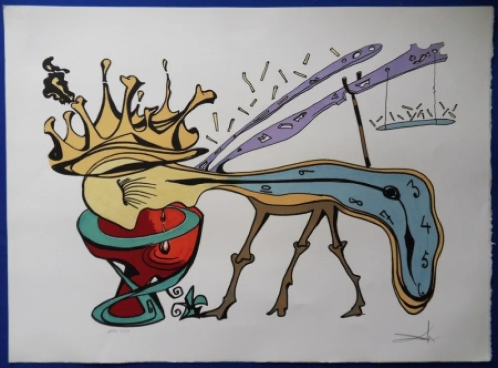 Litografia Dali - Rigetto della Civilta