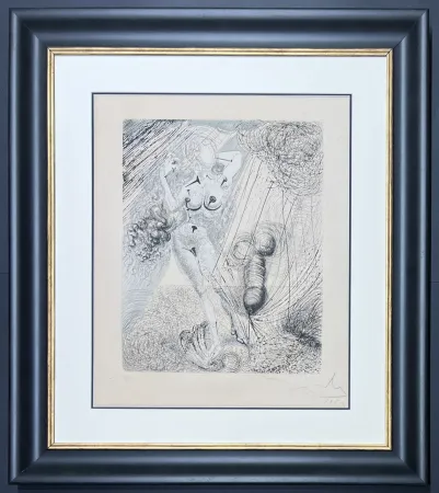 Ponta-Seca Dali - Salvador Dalì (1904–1989) - Aphrodite - Mixed media incorporating heliogravure and drypoint etching hand-colored on Arches paper - 1963