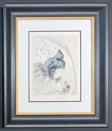 Ponta-Seca Dali - Salvador Dalí (1904-1989) - Hand watercolored drypoint etching on Japanese paper - 1969