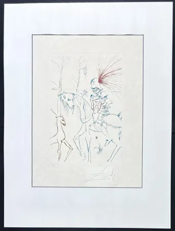 Gravura Dali - Salvador Dalí (1904–1989) - La gué du sang - Drypoint, etching on Japanese paper - 1975