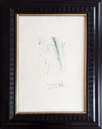 Gravura Dali - Salvador Dalí (1904–1989) - Love's Labour's Lost - Drypoint etching on Rives paper - 1970