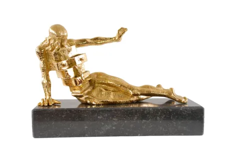 Múltiplo Dali - Salvador DALI s/n Bronze SCULPTURE The Anthropomorphic Cabinet 1982 gilded 24K