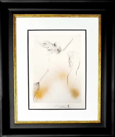 Gravura Dali - Sorcière au Balai