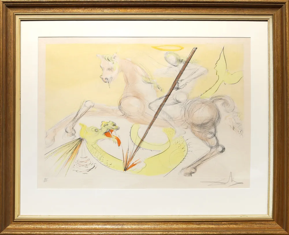 Gravura Dali - St Georges et le Dragon