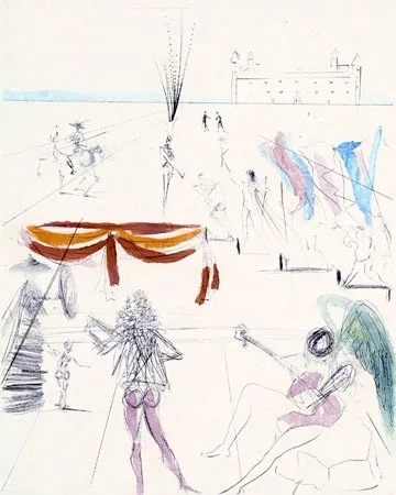 Gravura Dali - St. Jacques de Compostella