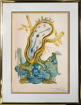 Litografia Dali - Stillness of Time (Tree Clock)