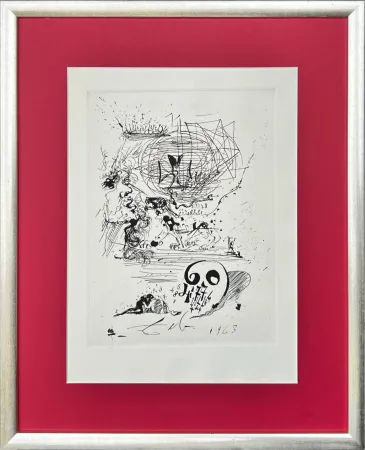 Água-Forte Dali - Study for a Second Dream