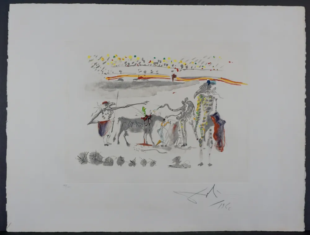 Gravura Dali - Tauramachie Surrealiste The Parrots