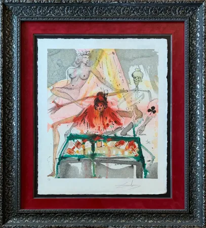 Litografia Dali - The Cards Spell Death to Carmen