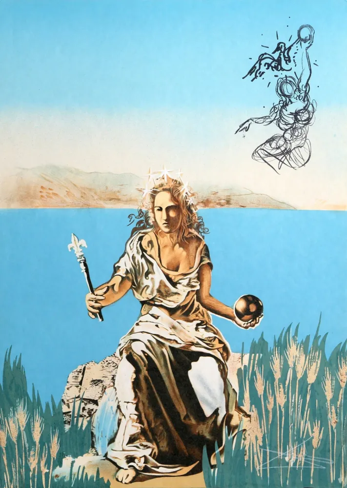 Litografia Dali - The Coronation of Gala (The Empress)