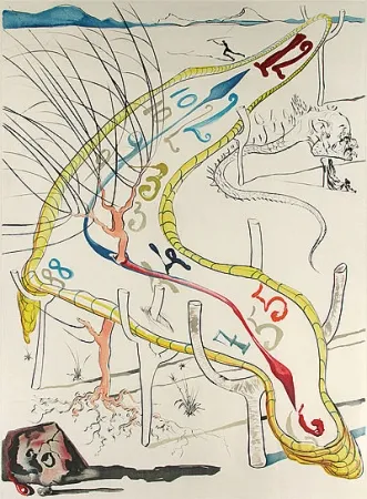 Gravura Dali - The frozen watches of space time