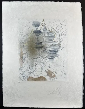 Gravura Dali - The Hippies The Pagoda