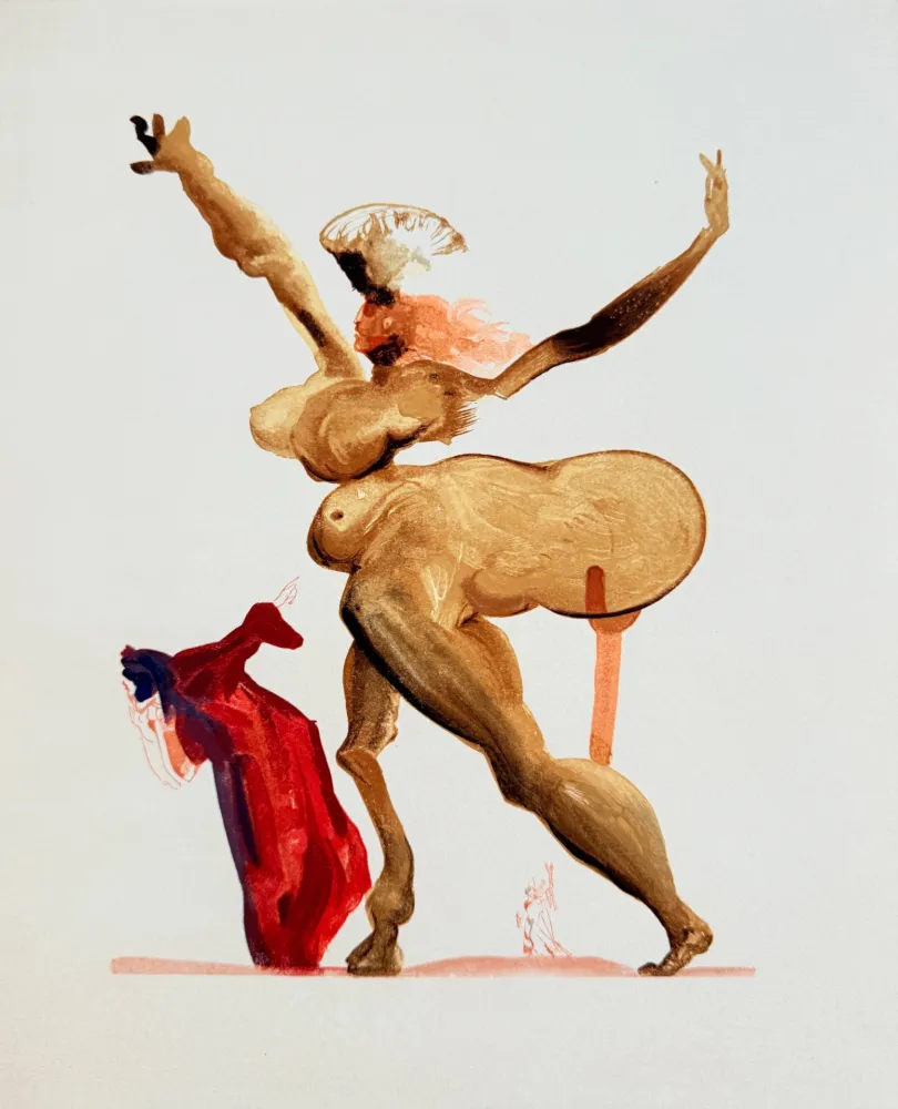 Xilogravura Dali - The Inferno, Canto 33 -  Les Traitres envers leurs hôtes