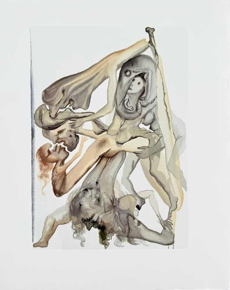 Xilogravura Dali - The Inferno, Canto 4 - Limbo