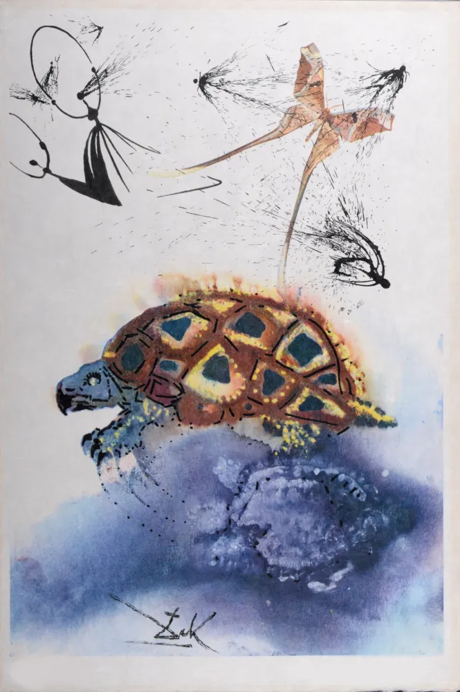 Heliogravura Dali - The Mock Turtle's Story, 1969