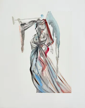 Xilogravura Dali - The Paradise, Canto 10 - The Angel of the Sun