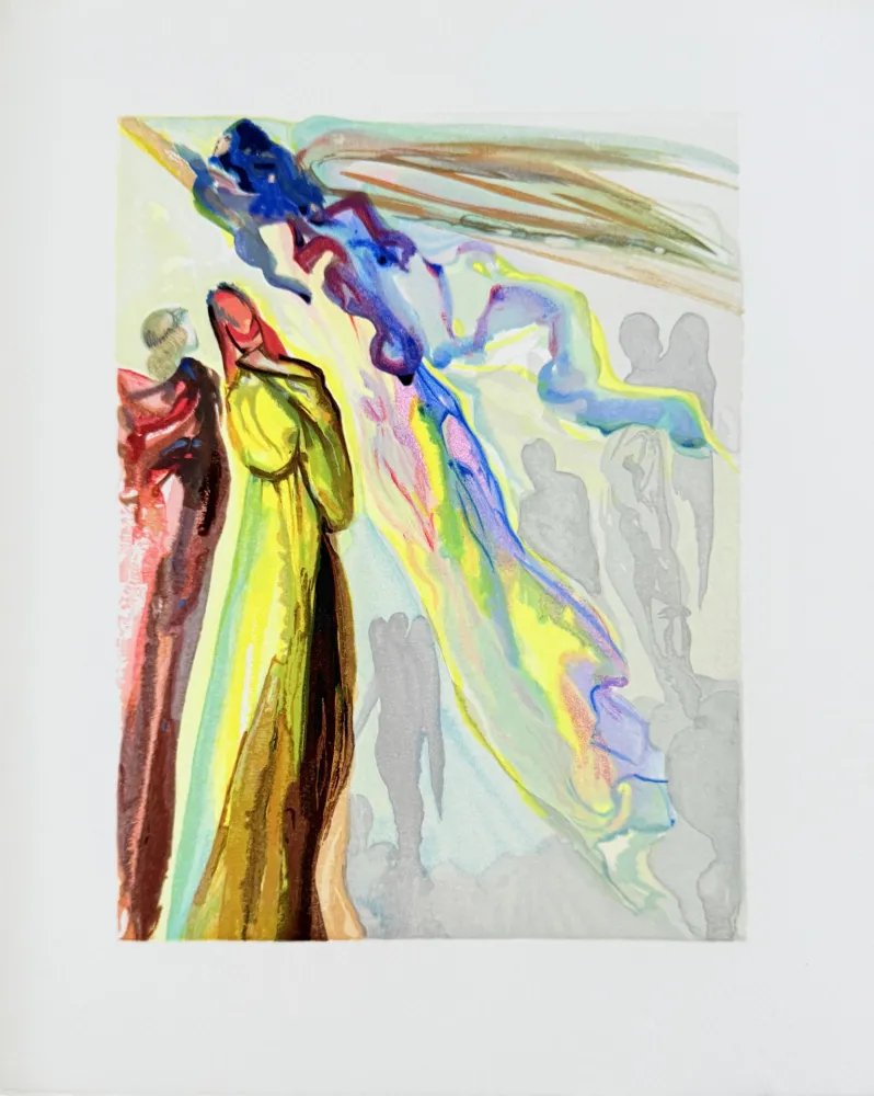 Xilogravura Dali - The Paradise, Canto 16 - The Ancestor's Apparition