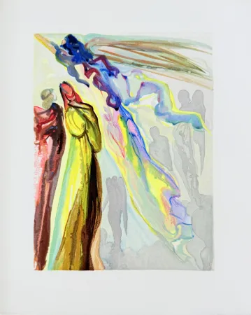 Xilogravura Dali - The Paradise, Canto 16 - The Ancestor's Apparition