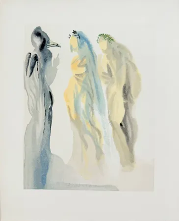 Xilogravura Dali - The Paradise, Canto 9 - The Sphere of Venus