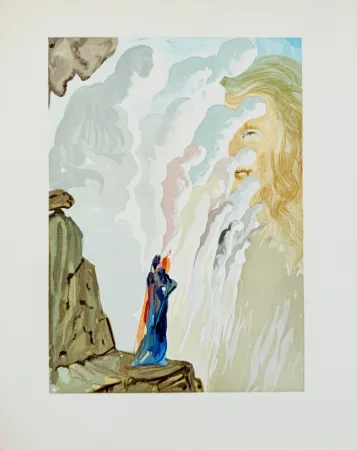 Xilogravura Dali - The Purgatory, Canto 12 - The Beauty of Sculptures