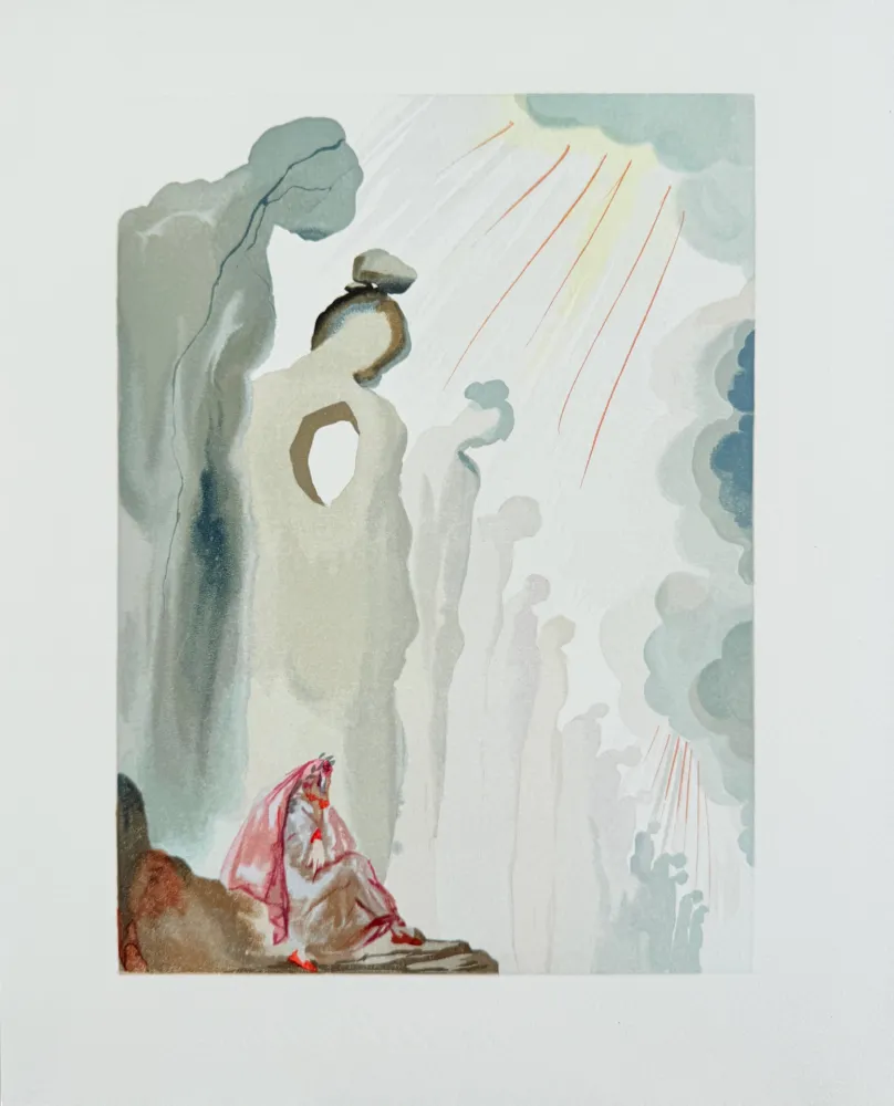 Xilogravura Dali - The Purgatory, Canto 13 - The Second Terrace