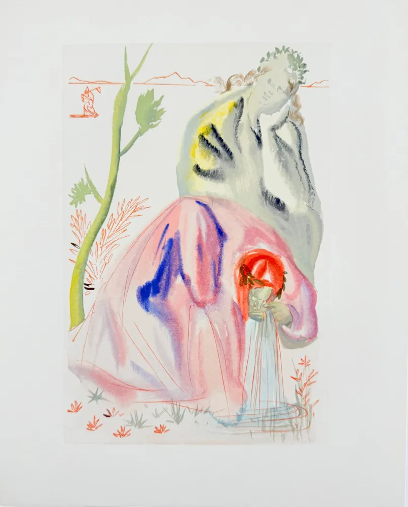 Xilogravura Dali - The Purgatory, Canto 21 - The Source