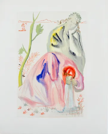 Xilogravura Dali - The Purgatory, Canto 21 - The Source