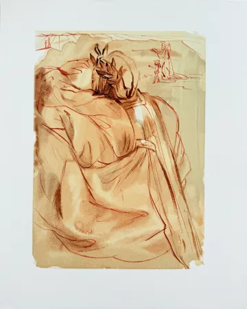 Xilogravura Dali - The Purgatory, Canto 30 - Announcement of Great Event