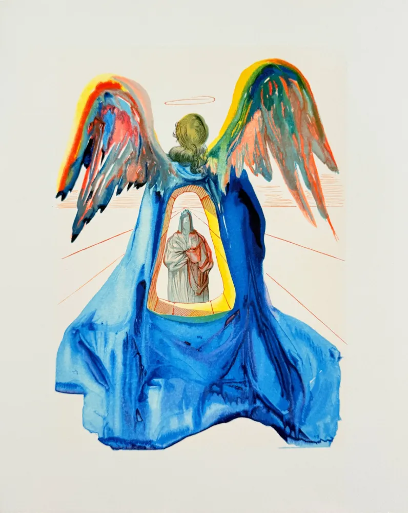 Xilogravura Dali - The Purgatory, Canto 33 - Dante Purified