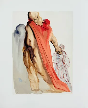 Xilogravura Dali - The Purgatory, Canto 5 - Virgil's Reproaches