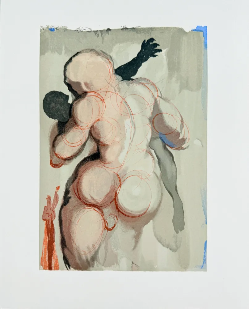 Xilogravura Dali - The Purgatory, Canto 6 - Les Morts par violence