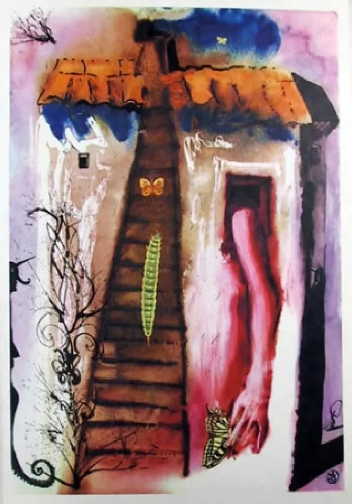 Litografia Dali - The Rabbit Sends in a little bill