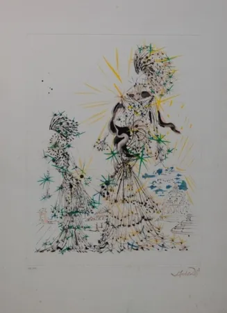 Água-Forte Dali - The scarf