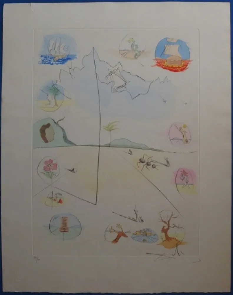 Água-Forte Dali - The twelve Tribes of Israel