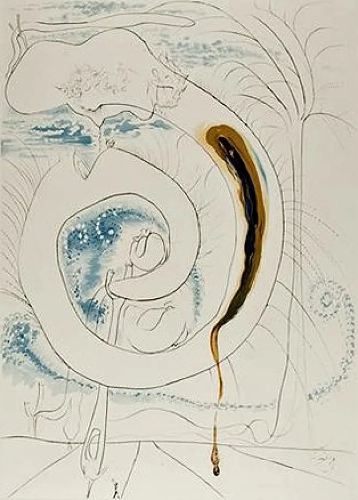 Gravura Dali - The visceral circle of the cosmos