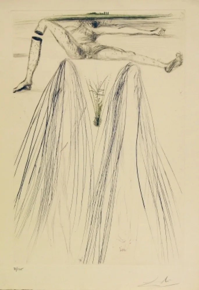 Água-Forte E Água-Tinta Dali - Tristan et Iseult - The Giant Beliagog