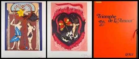 Litografia Dali - Triumph of Love Suite with Original Portfolio Case