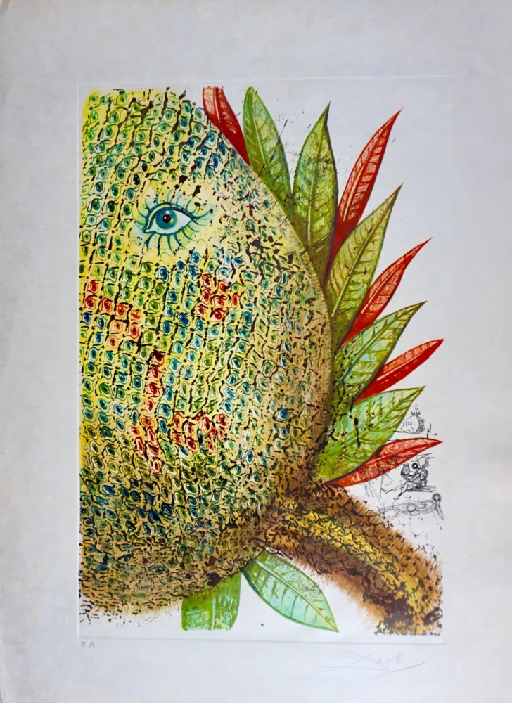 Gravura Dali - Vegetation Inedit (Pineapple)