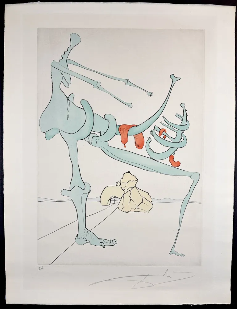 Gravura Dali - Visions de Quevedo Mother and Child