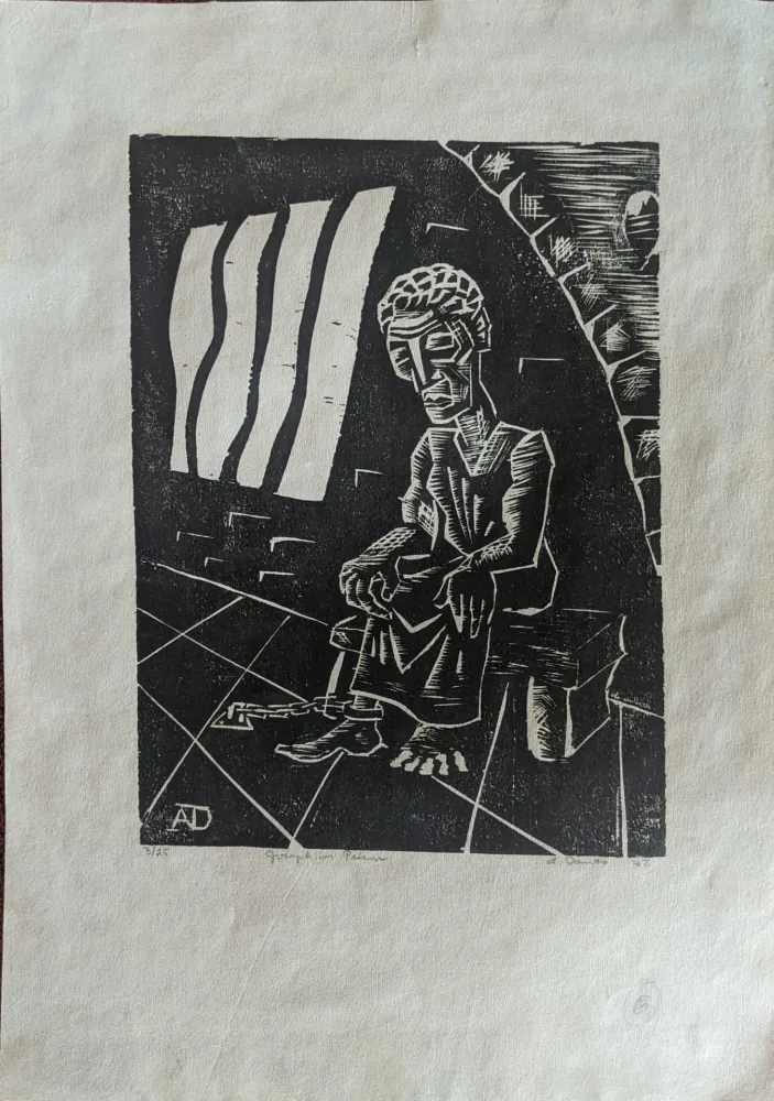 Xilogravura Danto - Joseph in Prison