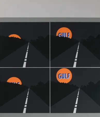 Serigrafia D'arcangelo - Abstract composition, 1971