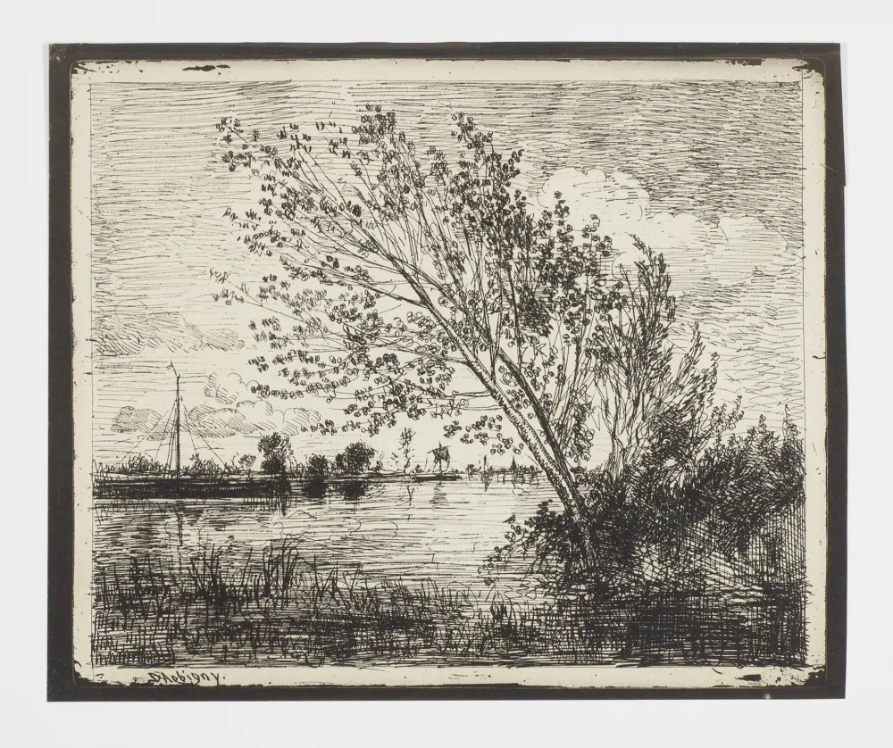 Sem Técnica Daubigny - Le bouquet d'aunes (The bunch of alders)