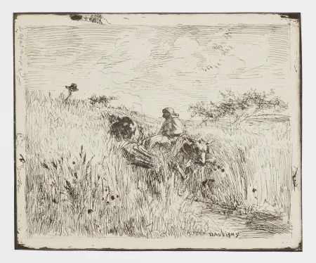 Sem Técnica Daubigny - Sentier dans les Blés (The Path in the Wheatfield)