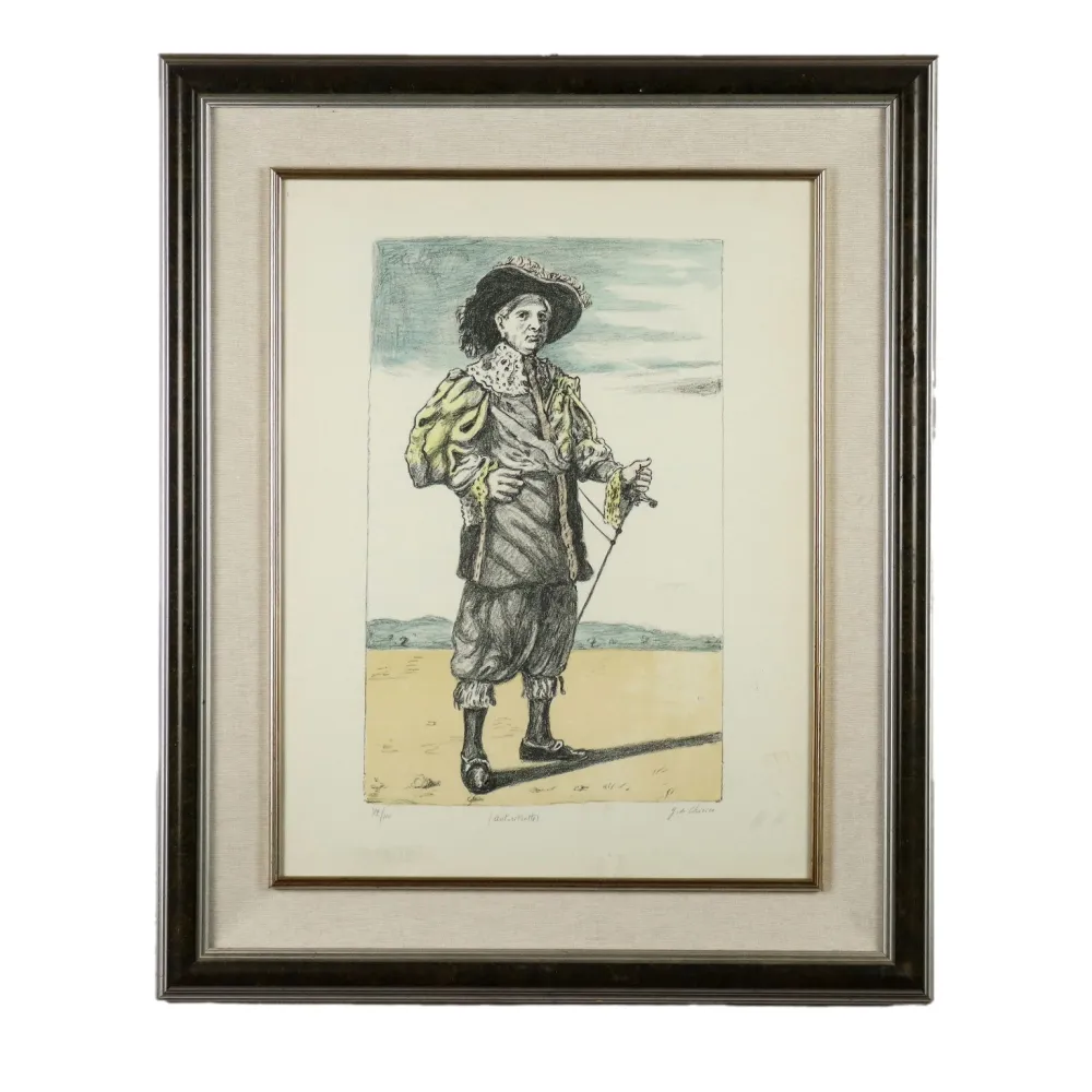 Litografia De Chirico - Autoritratto