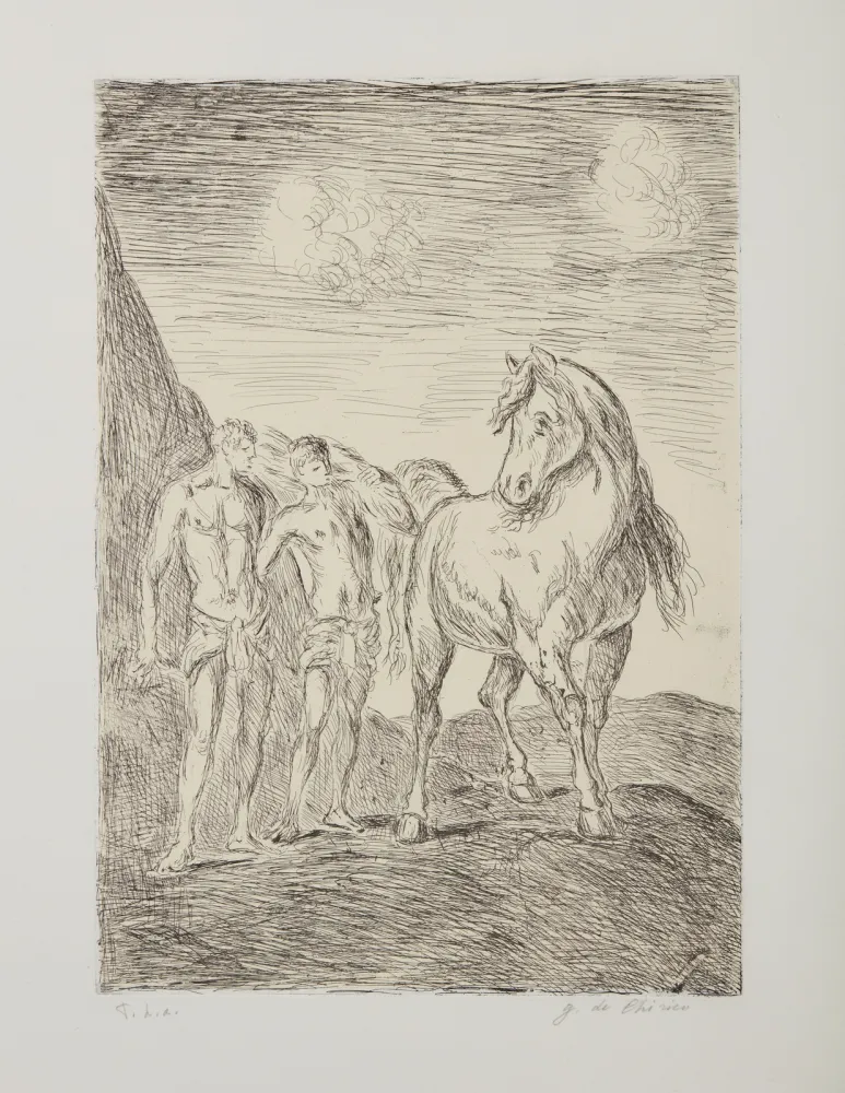 Água-Forte De Chirico - Dioscuri