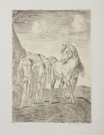 Água-Forte De Chirico - Dioscuri