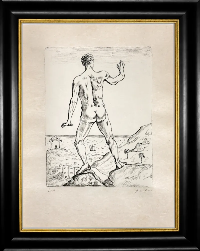 Litografia De Chirico - Hercole