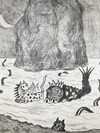 Litografia De Chirico - I Mostri