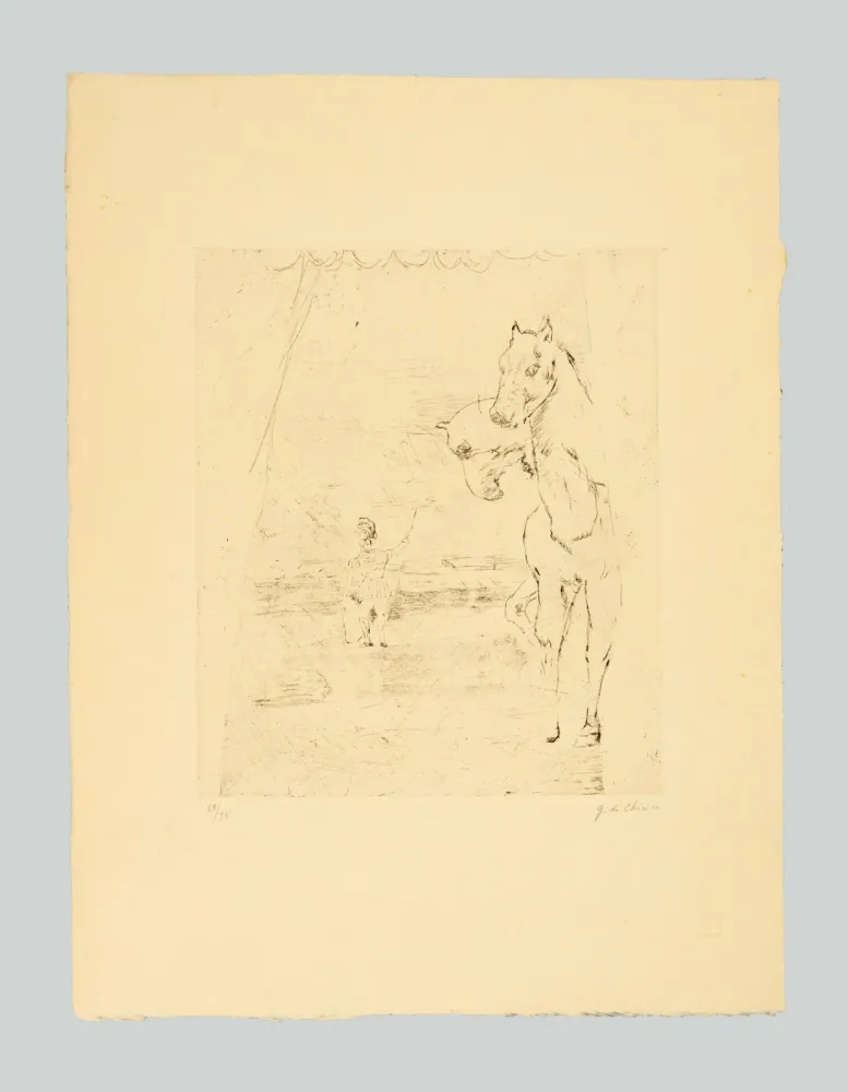 Gravura De Chirico - Il ritorno del guerriero