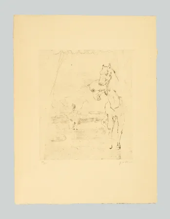 Gravura De Chirico - Il ritorno del guerriero